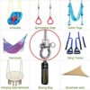 BeneLabel Set of 2 Permanent Antirust Stainless Steel 304 Screw Bracket Heavy Duty Swing Hanger 1800LB Capacity, Indoor Outdoor Playground Yoga Hammock Chair Sandbag Punching Bag, Hardware Swing Sets - Image 5