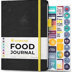 Clever Fox Food Journal - Daily Food Diary, Meal Planner to Track Calorie and Nutrient Intake, Stick to a Healthy Diet & Achieve Weight Loss Goals