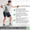 Gaiam Restore 3-in-1 Resistance Band Kit | Exercise Cord with Comfort-Grip Foam Handles & Easy-Adjust Clips for High Intensity Training - Image 3