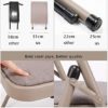 DLT Iyengar Foldable Yoga Chair W/Width 31mm Lumbar Support, Removable Bold 25mm Steel Pipe Yoga Chair Auxiliary Tool, Balanced Body Headstand Bench Ideal Chair - Image 5