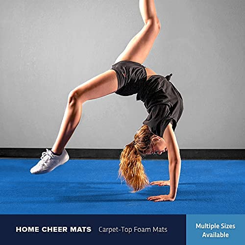 IncStores Cheer Mat | Rollout Gymnastics Mat with a Grippy Gym Carpet Top | Portable Cheerleading Gym Mats for Home Workout and Practice - Image 2