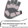 Breathable Gym Gloves, Palm Protection Enhance Grip Fitness Training Gloves Non-Slip Silicone Padded Palm Grip Protection Gloves for Men & Women with Full Palm Protection for Workout, Training - Image 4