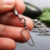 Sougayilang Fishing Rolling Swivel with Coast Lock Snap Stainless Steel Black Nickel Fish Swivels Line Connector - Image 8