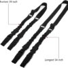 Traditional Sling for Outdoor Sports,Two Point Rifle Sling with Shoulder Pads,Premium Nylon Gun Sling Black - Image 7
