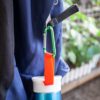 16 Pcs Carabiner Clip, 2.25" Caribeener Clips Aluminum D Ring Shape Caribeaner Clip for Keys or Other Light Weight Items - Assorted Color - Image 4