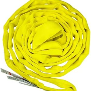 VULCAN Round Sling - Medium Duty - 8 Foot - Yellow - Safe Working Load of 8,400 Lbs. (V) - 6,700 Lbs. (C) and 16,800 Lbs. (B)