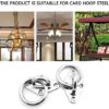 heyous 2-Pack M8 304 Stainless Steel Heavy Duty Pad Eye Hook Plate Staple Ring with Mounting Screws for Yoga Hammock Swing Marine Boat Application - Image 3