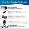 Resistance Bands Set for Men - Build Muscle with Heavy Weight Exercise Bands - Quick Start Workout Guide for Full Body Training - Durable Fitness Tension Bands with Handles, Ankle Cuffs & Door Anchor - Image 3