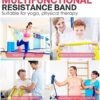 Resistance Bands Set - Exercise Bands with 8 Resistance Levels,Booty Loop Bands for Leg and Butt,Workout Bands for Physical Therapy,Yoga,Pilates,Rehab,Stretching and Home Workout - Image 5