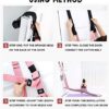 Fitness Yoga Stretching Strap, Adjustable Leg Stretcher Back Bend Assist Trainer, Improve Leg Waist Back Flexibility Home Gym Equipment for Rehab Pilates Ballet Cheerleading Splits Gymnastics - Image 4