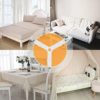 Sopito Bed Sheet Holder Straps, 4pcs Bed Sheet Fasteners Adjustable Triangle Elastic Suspender Mattress Corner Clips with Heavy Duty Grippers White - Image 6