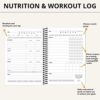 Food and Exercise Journal - fitness and nutrition planner for health and weight loss - gym workout log book and diet journal - wellness tracker with daily inspirational quotes - sturdy binding - Image 7