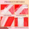 3D Awning Wall Decorations and Stripe Table Skirts Cardboard Awning Tent Decors for Doors Window Classroom Concession Room Carnival Circus Party Decorations (Red White, 3 Pieces) - Image 3