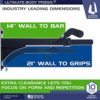 Ultimate Body Press Wall Mount Pull Up Bar - Image 2