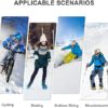 Ski Socks 2 Pair Skiing Socks Women Men Thermal Long Knee High Warm Winter Snow Skating Snowboarding Socks with Elastic Cuff - Image 7