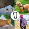 XIECHANEE 30PCS Aluminum Carabiner Clips, 2" D Shape Spring Snap Hooks Carabiner with 30PCS Keyring Keychain Hook - Image 7