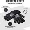 Grillheads Supply Co - Grilling Gloves with Food-Safe Silicone Insulation, Flame and Heat Resistant Gloves for Grilling, Washable Gloves with Non-Slip Grip, One Size Fits Most, 13 inches - Image 2
