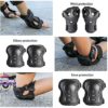boruizhen Kids & Adult/Youth Knee and Elbow Pads with Wrist Guards 3 in 1 Protective Gear Set for Skateboarding Cycling BMX Bike Scooter Skating Rollerblading Riding - Image 3