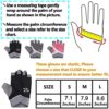 Luwint Women Fingerless Yoga Gloves Non Slip Padded - Barre Pilates Fitness Workout Training Wrist Exercise Accessories (Black, Medium) - Image 7