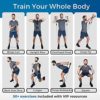 Resistance Bands Set for Men - Build Muscle with Heavy Weight Exercise Bands - Quick Start Workout Guide for Full Body Training - Durable Fitness Tension Bands with Handles, Ankle Cuffs & Door Anchor - Image 6