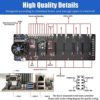 8 GPU Mining Rig Complete System, Ethereum Crypto Miner Machine Case for 2400W Redundant Digital Power Supply ＆ 9 Cooling Fans, BTC/LTC/ETH/ZEC Miner Frame with Motherboard/CPU/SSD/RAM/Windows System - Image 3