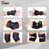 JBM Adult BMX Bike Knee Pads and Elbow Pads with Wrist Guards Protective Gear Set for Biking, Riding, Cycling and Multi Sports： Scooter, Skateboard (Black, Adult) - Image 8