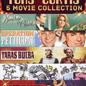 5 Movies - Goodbye Charlie / Operation Petticoat / Taras Bulba / Those Daring Young Men In Their Jaunty Jalopies / Trapeze - Tony Curtis Collection - DVD Set