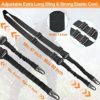 REERON Two Point Traditional Sling with Mounts - Adjustable Extra Long Two Point Traditional Sling with 2 Pack 1.25" QD Sling Rail Swivel Mounts for Mlock - Image 4