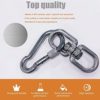 WENORA 5Pcs M6 304 Stainless Steel Swivel Ring Double Ended Swivel Eye Hook, 5Pcs M6 Spring Hook, for Marine Mooring Swivel Tree Swing, Hanging Hammock, Hanging Rotating Device - Image 4