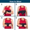 Wonder Care-Left Right Shoulder Immobilizer Arm Sling Elastic Brace for Clavicle Collar Bone Dislocation Subluxation Shoulder stabilizer Compression Brace After Rotator Cuff Surgery (Black, Universal(30"-41")) - Image 6