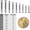 Dr.Fish 30 Pack High Speed 3 Roller Swivels, Fishing Barrel Swivels Rolling Swivels Leader Lure Connector Catfish Rig Bead Chain Swivels Saltwater Freshwater - Image 6