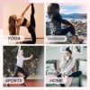 SYRINX 7 Pack High Waisted Leggings for Women - Buttery Soft Tummy Control Yoga Pants for Workout Running - Image 3