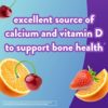 vitafusion Calcium Gummy Vitamins, Fruit and Cream Flavored Chewable Calcium Vitamins, 100 Count - Image 4