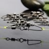 Sougayilang Fishing Rolling Swivel with Coast Lock Snap Stainless Steel Black Nickel Fish Swivels Line Connector - Image 4