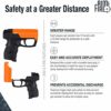 SABRE Aim and Fire Pepper Gel – Pepper Spray Pistol with Trigger & Grip Deployment System - Image 2