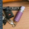 SABRE Jeweled Pepper Spray, Fashionable Monochromatic Design, Quick and Easy Access Snap Clip for Secure Attachment and Key Ring - Image 3