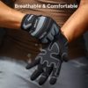 FREETOO Mechanic Work Gloves, [Full Palm Protection] [Excellent Grip] Working Gloves with Padded Leather for Men Women, Knuckle Impact Absorption Breathable Touchscreen gloves for Garden Construction - Image 5