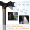 Walking Cane for Women Folding Cane for Men Led Lights Cane with a Help Handle Lightweight and Adjustable Walking Stick for Seniors & Adults,Portable Hand Walking Stick - Image 4
