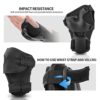 Gudook Knee Pads for Kids : Knee and Elbow Pads Wrist Guards 3 in 1 Kids Protective Gear Set for Skateboarding BMX Inline Roller Skating Cycling Bike Rollerblading Scooter Riding Sports Kids Knee Pads - Image 4