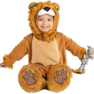 Spooktacular Creations Baby Lion Costume Cute Animal Print Costume Suit