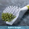 Scrub Brush for Dish Kitchen Sink Pot Pan with Stiff Bristles, Yellow-Green, 3pcs - Image 3