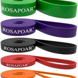 ROSAPOAR Pull Up Resistance Bands Assist Exercise Workout Band Set for Fitness Strength Weightlifting and Powerlifting- Stretch Mobility Assistance Bands at Home Gym/Crossfit Training