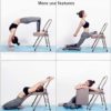 DLT Iyengar Foldable Yoga Chair W/Width 31mm Lumbar Support, Removable Bold 25mm Steel Pipe Yoga Chair Auxiliary Tool, Balanced Body Headstand Bench Ideal Chair - Image 2
