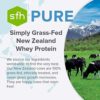 SFH Pure Whey Protein Powder (Chocolate) by SFH | Best Tasting 100% Grass Fed Whey | All Natural | 100% Non-GMO, No Artificials, Soy Free, Gluten Free | (Chocolate, 31.6 Ounce (Pack of 1)) - Image 2