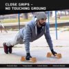 CekPo Fitness Wood Parallettes Set, Handle Stands Grips, 12 Inch Wooden Push Up Stand for L Sits, Calisthenics Planks, Handstand Pushups Fitness Muscle, Non-Slip Base Exercise Home Workout - Image 7