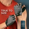Fingerless Rowing Gloves. Perfect Fitness Gloves for Rowing Machine, Exercise Bike, Weight Lifting, Cycling, Training, Gym. Workout Gloves for Men and Women - Image 4