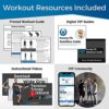 Resistance Bands Set for Men - Build Muscle with Heavy Weight Exercise Bands - Quick Start Workout Guide for Full Body Training - Durable Fitness Tension Bands with Handles, Ankle Cuffs & Door Anchor - Image 5
