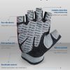 Workout Gloves Mens&Womens,Weight Lifting Gym Gloves with Breathable Fabric,No-Slip Silicone Palm Protection pad and Extra Grip,Cycling Gloves for Lifting, Fitness,Exercise, Training, Hanging,Pull up - Image 2