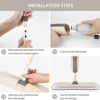 Spray Mop for Floor Cleaning, HOMTOYOU Floor Mop with a Refillable Bottle and 3 Washable Microfiber Pads, Dry Wet Spray Mop for Home Kitchen Hardwood Laminate Wood Vinyl Ceramic Tiles Floor Cleaning - Image 4