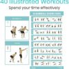 Vive Dumbbell Workout Poster - Home Gym Exercise for Upper, Lower, Full Body - Laminated Bodyweight Chart for Back, Arm, Core and Legs - Free Weight Building Guide For Men, Women, Elderly (30" x 17") - Image 3